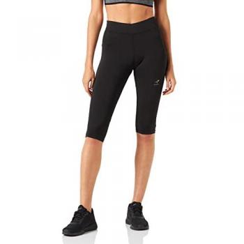 Mallas 3/4 Dry Plus Eco Running Mujer Negro