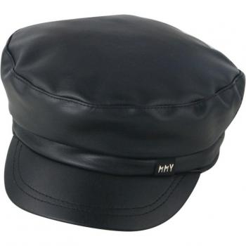 Casquette à pointe en cuir
