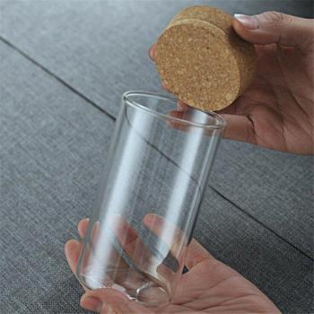 6pcs Cork Top Glass Bottles