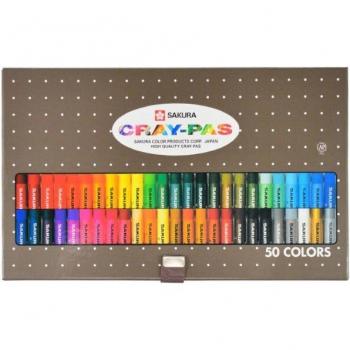 Lápiz de Color Tapa Dura Sakura 50 Tonos Óleo