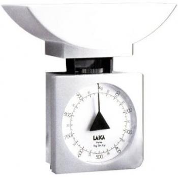Laica Balance B K711‑01 – balance mécanique, capacité 1 kg, graduation 5 g, blanc