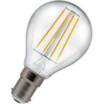 Crompton Golfball LED Light Bulb Dimmable B15 5W (40W Eqv) Warm White Clear