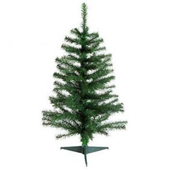 Albero di Natale Elegante 100 cm Verde con Luci Feeriche