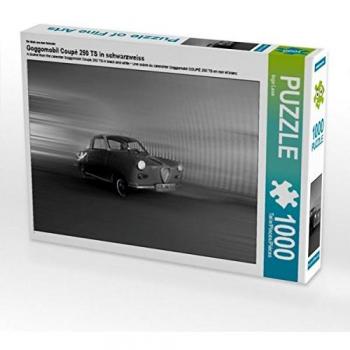 Schwarz-Weiß Goggomobil 250 TS Bildpuzzle – 1000 Teile, 64×48 cm