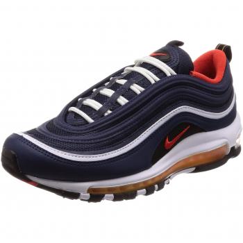 Nike Air Max 97, Baskets de Sport Homme, Multicolore (Midnight Navy/Habanero Red/Black/White 403), 42 EU