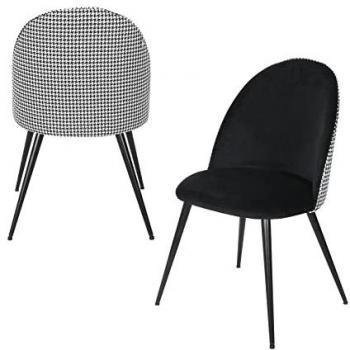 HTI-Living Hahnentritt Stuhl Tampa 2er-Set