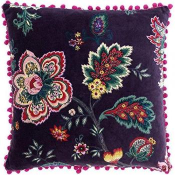 Paoletti Palampur Floral Velvet Cushion