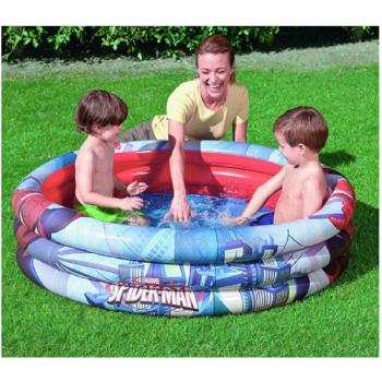 Piscina Fuori Terra Spiderman 3 Anelli 122 x 30 cm
