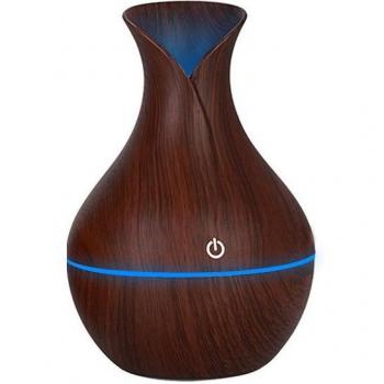 USB-Aromadiffusor Mini – Holz Maserung & LED-Kühlung