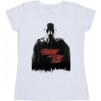 Remake Poster Cotton Tee (Friday The 13th) – Women's Light Grey
