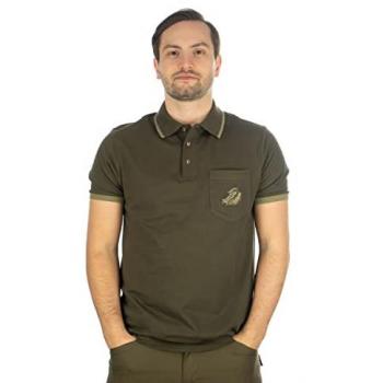 OS Trachten Poloshirt mit Wildsau-Motiv