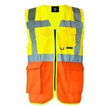 Executive Warnweste mit Taschen