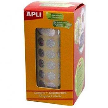 Gemetalliseerde Gommettes Rol 5192 – APL 10,5 mm, Permanente Lijm
