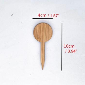 Signe étiquettes en bois pour plantes
