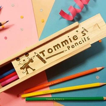 Custom Arty Mouse Pencil Storage in Wood