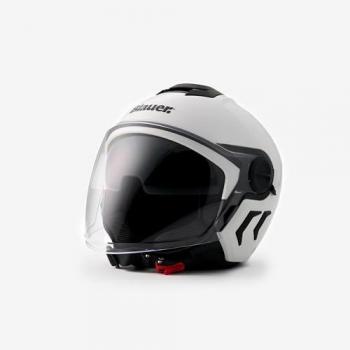 Blanco 2XL Blauer Demi Jet DJ‑01 Casco Jet Monocolor