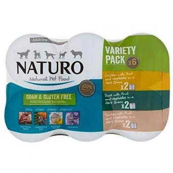 Naturo Grain Free & Gluten Free Dog Food Cans Multipack
