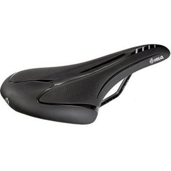 Sella Velo Fit Athlete BC per Strada e MTB, Misura M 280x17 mm, Nero/Argento, Comfort Zone M