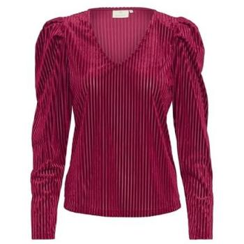 Langarmshirt Kaffee Caca für Damen, Rot, XL