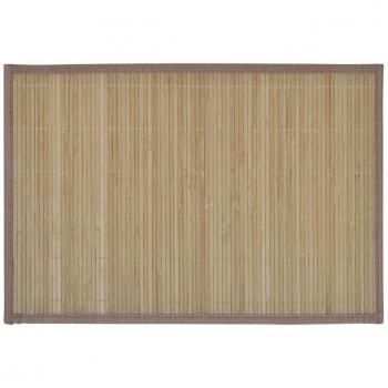 Elegant Brown Bamboo Placemats