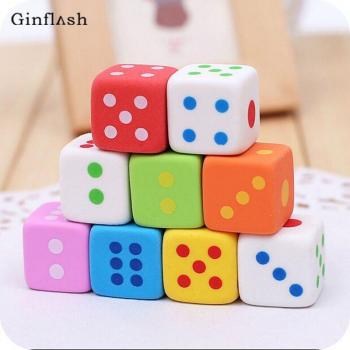 Mini Dice-Shaped Erasers for School