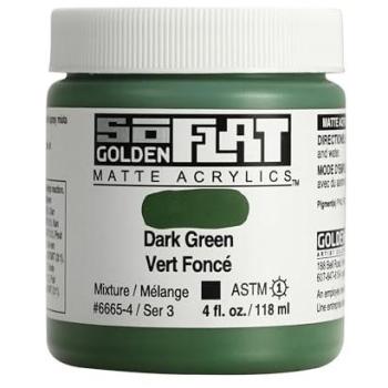 Dark Green SoFlat Golden Acrylic Paint – 4 fl. oz