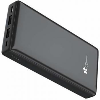 Power Bank EC Tech 26800 mAh – Caricabatterie con USB‑C + USB 2,4A