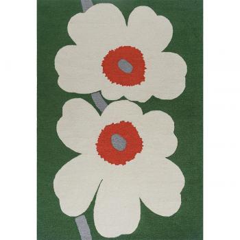 Marimekko Tapis Tufté Unikko 60ème Anniversaire Vert 140×200 cm