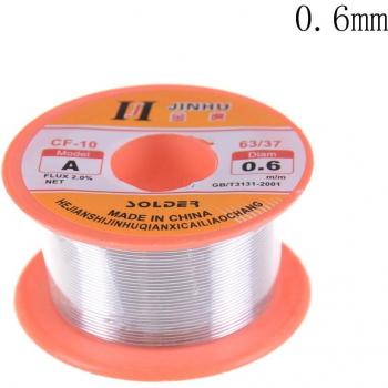 Tin Lead Solder Wire Roll, 0.5/0.6mm, 2.0% Flux, 45FT
