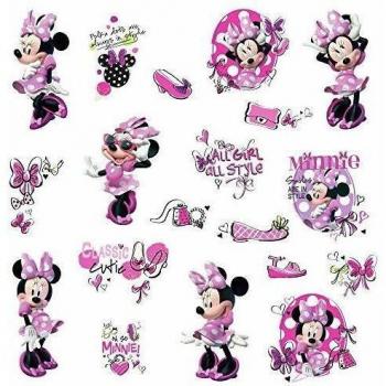 RoomMates Minnie Fashionista Wanddeko