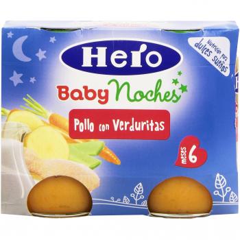 Potito Hero Buenas Noches Verduras Pollo (2 x 190 gr)