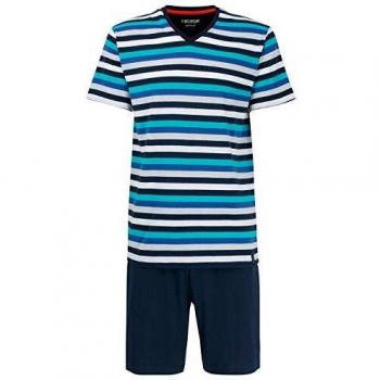 Ceceba Herren-Shorty: Klima Aktiv, Single-Jersey, Blau, 56