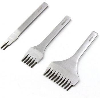 White Steel Leather Piercing Tools