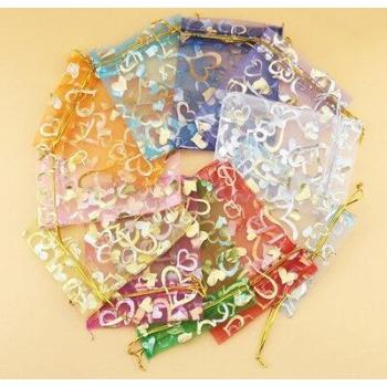 Set de Bolsitas de Organza para Eventos, 100 Unidades
