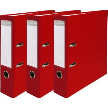 Archivador de palanca 80 mm A4 polipropileno rojo