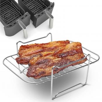 Multi-Use Stainless Steel Steaming Racks for Air Fryers