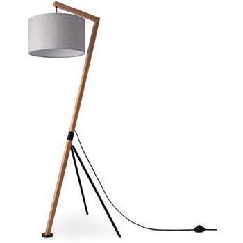 Paco Home Stehlampe »GALLOW«, 1 flammig, Leuchtmittel E27 ohne Leuchtmittel, Modern Wohnzimmer Dreibein Holz Metall Vintage E27 Galgen