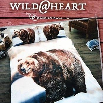 King‑Size Smart Living 3D Animal Print PolyCotton Duvet Set – Brown