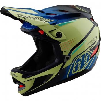 Casque Troy Lee Design D4 MIPS Composite Bleu Jaune (M)