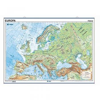 MAPA POSTER MAPAMUNDI FISICO POLITICO 50X70 VARILLA TUBO