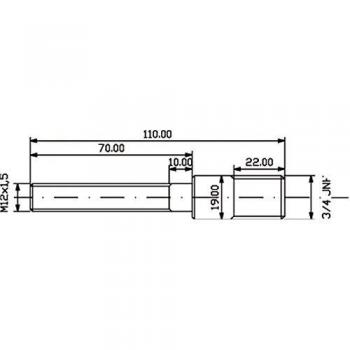 Ruko Vis D'Adaptation Mf 16 X 1,5 Adaptateur 3/4 Unf