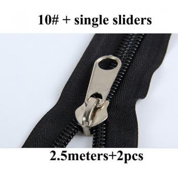 Meetee 2.5m Double Side Open-End Zipper for Fishing Bags