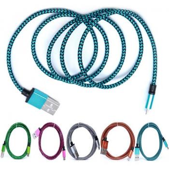 Vielfarbiges, flexibles Micro-USB-Schlangenkabel (Länge: 1 Meter) für effiziente Datensynchronisation und Aufladung auf Huawei, Xiaomi, Android-Telefonen