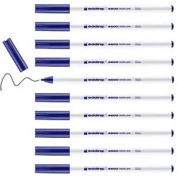 Edding Textilpen Rundspitze 1mm Blau