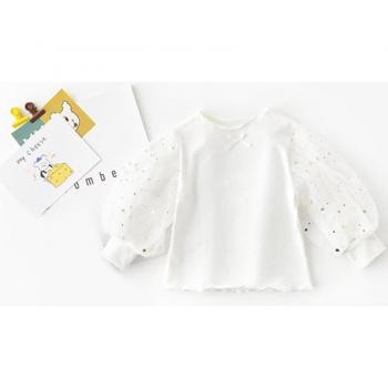 Cozy Lantern Sleeve Top for Infant Girls