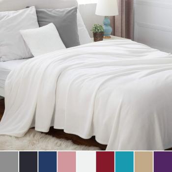 Couvre Lit 2 Personnes Blanc Bedsure Plaid Polaire 220x240