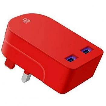 FastCharge Duo – 3100 mAh USB Charger, 3‑Pin UK Plug, 3.1 AMP Output
