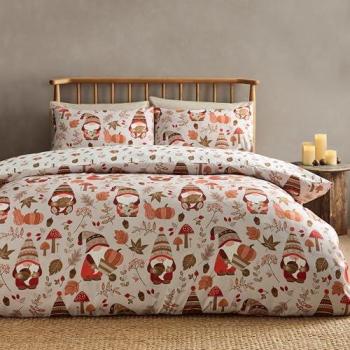 Woodland Gonks So Soft Reversible Duvet Cover Set (Natural) – Double