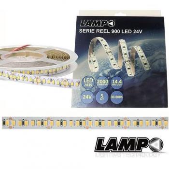 Striscia LED 24V Luce Calda 3000K Lampo REEL900IP64BC
