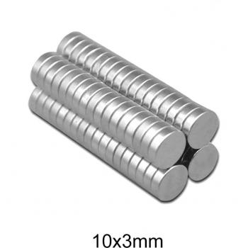 Aimants ronds 10x3mm Néodyme N35